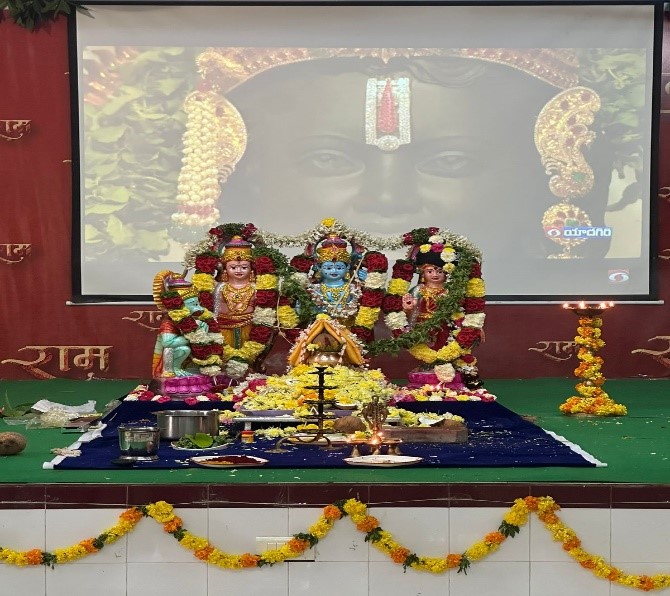 Ayodhya Ram Mandir statue installation