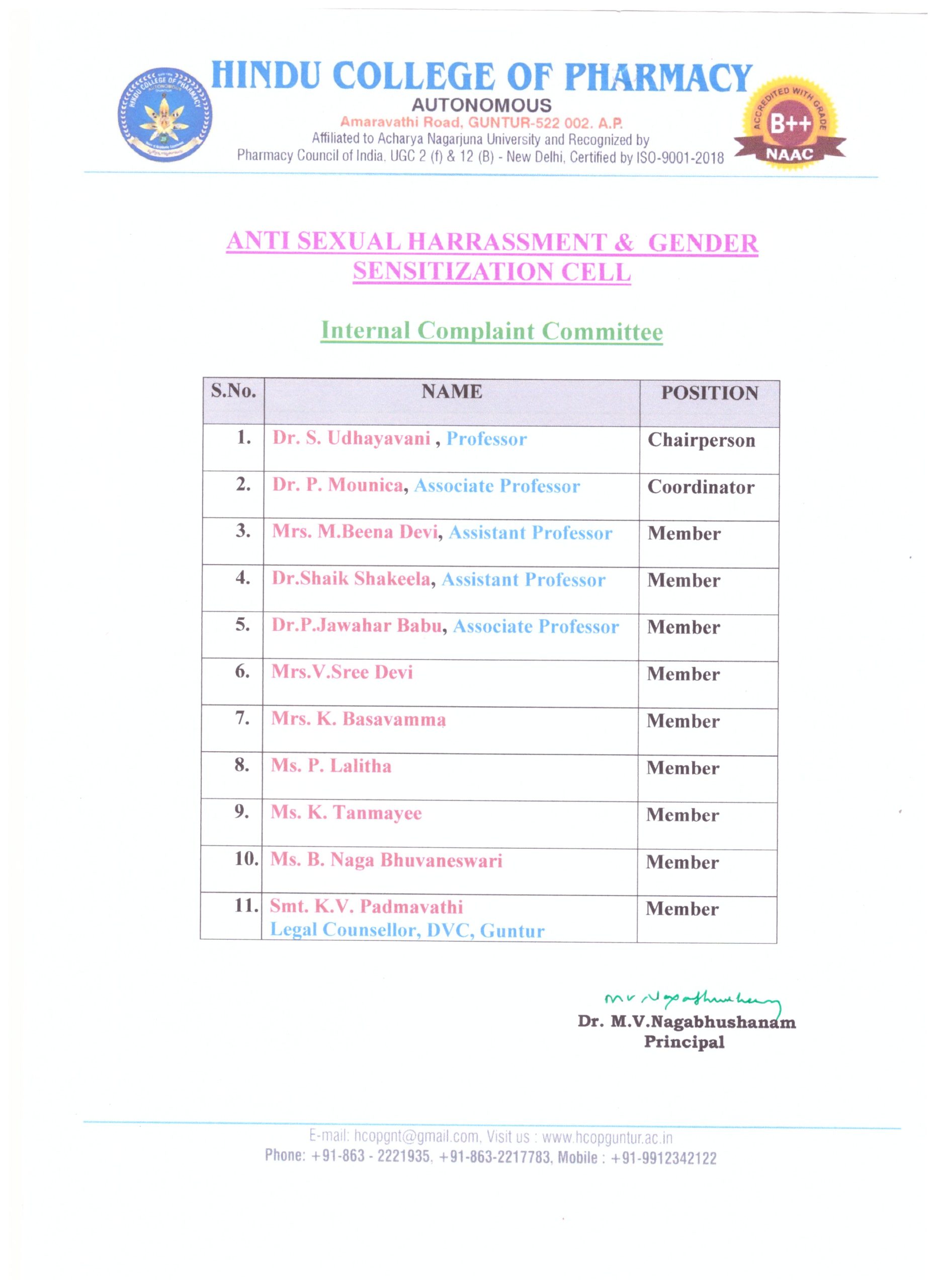 ICC constitution of committee