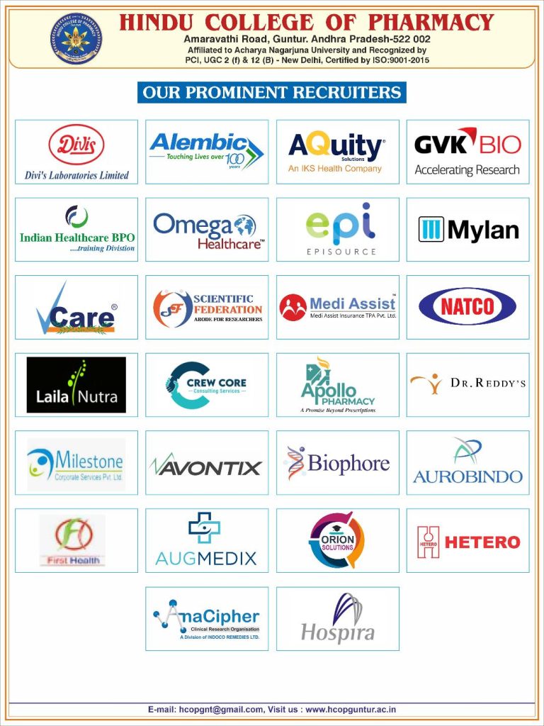 HCOP prominent recruiters